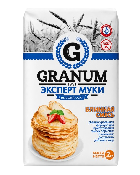 GRANUM МУКА ВЫСШЕГО СОРТА «БЛИННАЯ СМЕСЬ»